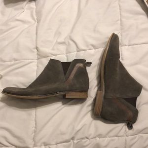 Brown booties with leather embellish-Steve Madden